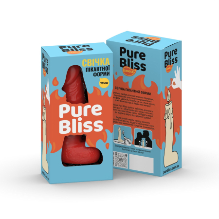 Свічка у вигляді члена Pure Bliss BIG Red 18 см - фото №7
