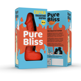 Свічка у вигляді члена Pure Bliss BIG Orange 18 см - - фото №6