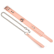 Нашийник із повідцем Liebe Seele Dark Candy Pink Collar with Leash №3