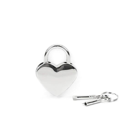 Замочок Liebe Seele Heart Shape Padlock Silver (2 шт) - фото №2