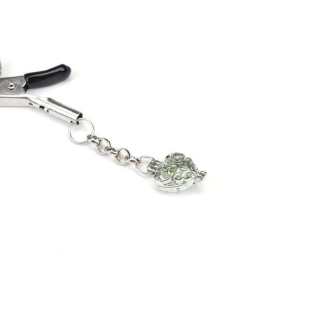 Затискачі для сосків Liebe Seele Glow-in-dark Nipple Clamps Green №2