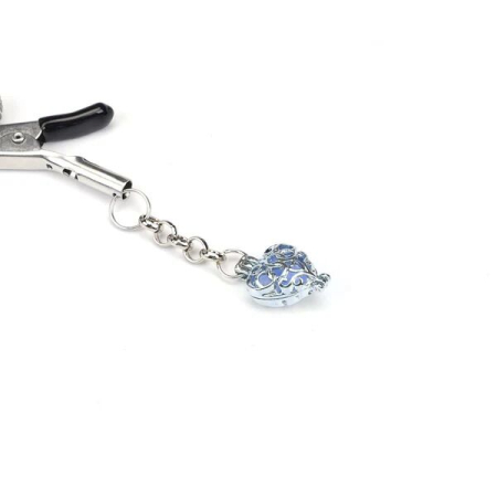 Затискачі для сосків Liebe Seele Glow-in-dark Nipple Clamps Blue №2