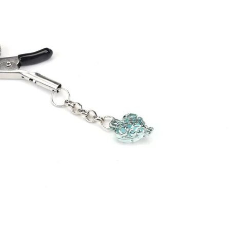 Затискачі для сосків Liebe Seele Glow-in-dark Nipple Clamps Light Blue №2