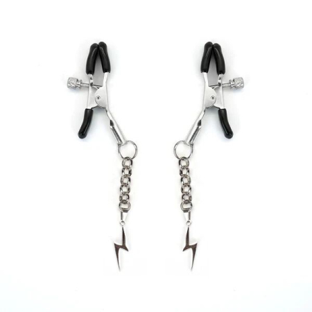 Затискачі для сосків Liebe Seele Lightning Nipple Clamps Silver 