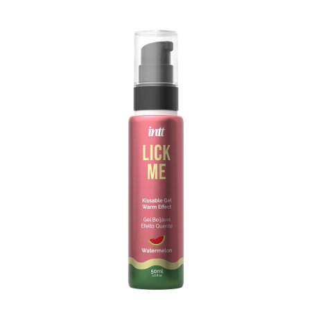 Гель для оральних пестощів з зігрівальним ефектом INTT Lick Me Kissable Gel Watermelon 50 мл - фото