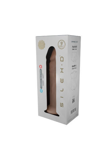 Фалоімітатор SilexD Oscar Flesh (MODEL 2 size 9in) Liquid Silicone підходить для Apollo - фото №6