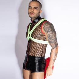 Чоловічий еротичний костюм пожежного JSY 9152 One Size - - фото №2