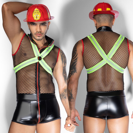 Чоловічий еротичний костюм пожежного JSY 9152 One Size - фото №6