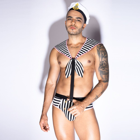 Чоловічий еротичний костюм морячка JSY 9153 One Size - фото №2