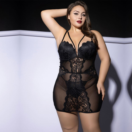 Сукня JSY P61150 Black Plus Size - фото