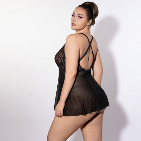 Сукня JSY P61151 Black Plus Size - фото №3