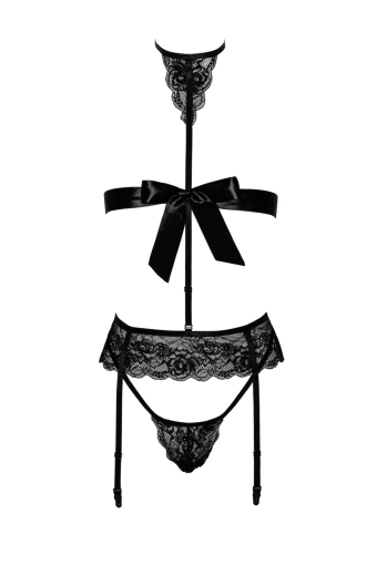 Комплект Kissable Bondage Kiss Set Black L/XL - фото №9