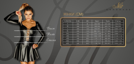 Сукня Noir Handmade F330 Powerwetlook mini dress - XL - фото №7
