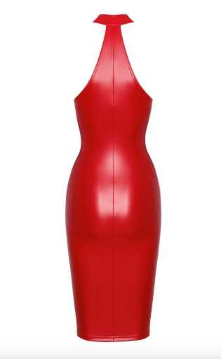 Сукня Noir Handmade F354 Red powerwetlook dress - XXL №6