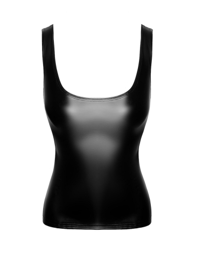 Топ Noir Handmade F346 Powerwetlook top - L - фото №4