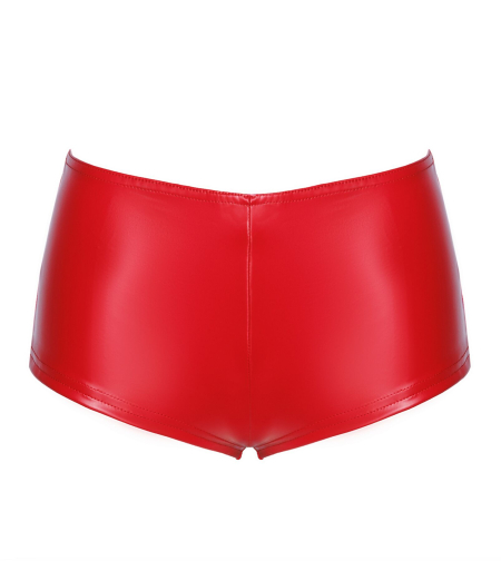 Шорти Noir Handmade F356 Red powerwetlook shorts - S №6