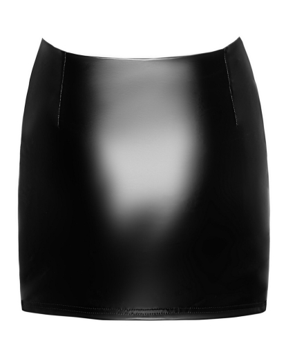 Спідниця Noir Handmade F345 Powerwetlook skirt with garter - M №6