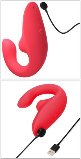 Вакуумний кліторальний стимулятор Womanizer Blend Vibrant Rose - фото №5