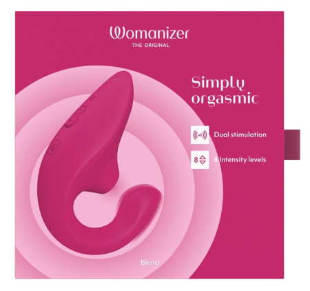 Вакуумний кліторальний стимулятор Womanizer Blend Vibrant Pink - фото №7