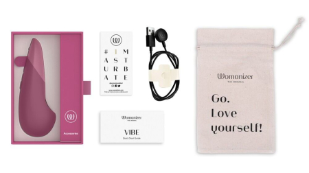 Вібратор Womanizer Vibe Dusky Pink - фото №7