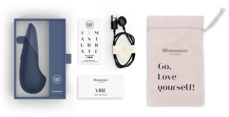 Вібратор Womanizer Vibe Dark Blue - фото №7