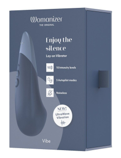 Вібратор Womanizer Vibe Dark Blue - - фото №8