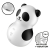 Вакуумний стимулятор з вібрацією Satisfyer Pocket Panda - фото