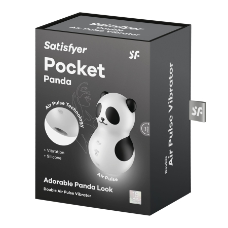 Вакуумний стимулятор з вібрацією Satisfyer Pocket Panda - фото №7