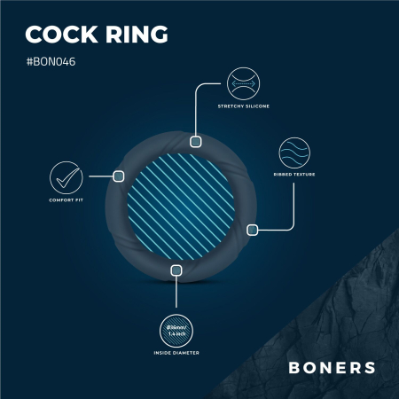 Ерекційне кільце Boners Ergo Cockring - фото №6