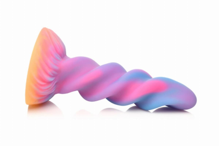 Фентезійний фалоімітатор Creature Cocks Glow-in-the-Dark Unicorn Dildo - фото №3
