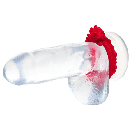 Ерекційне кільце Creature Cocks Rise of the Dragon Silicone Penis Ring - Red - фото №7