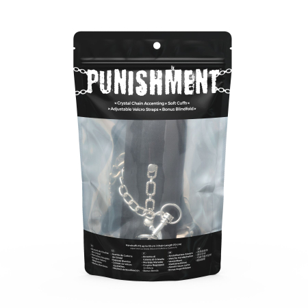 Наручники Punishment - Crystal Detail Handcuffs - Black - фото №4