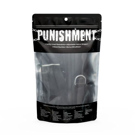 Розтяжка на ліжко Punishment - 5-Piece Bed Restraint Kit - Black - фото №6