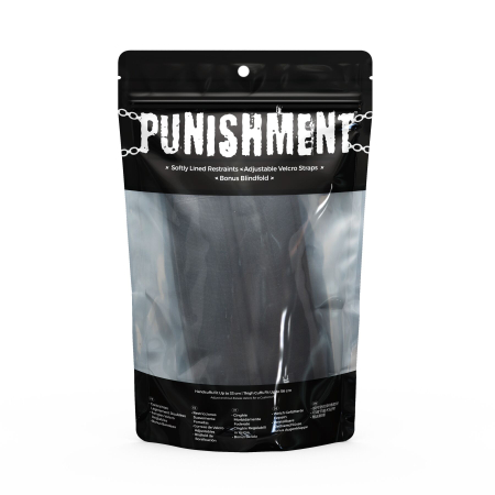 Фіксатори для руки і стегна Punishment - Thigh to Wrist Restraints - Black - фото №4