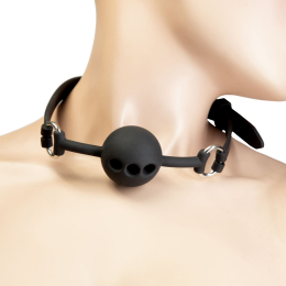 Кляп Punishment - Silicone Ball Gag - Black - фото