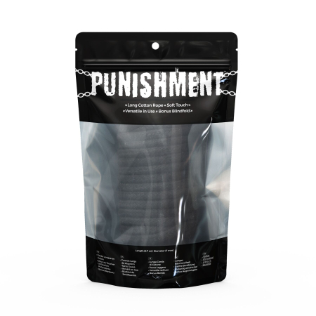 Мотузка для шибарі Punishment - Bondage Rope - Black №5