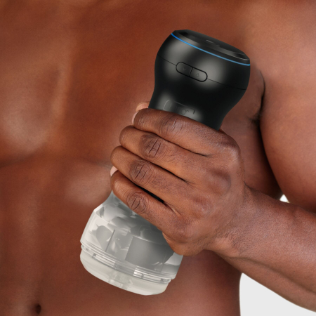 Мастурбатор Kiiroo Feel Pocket Crystal зі всмоктувальною інтерактивною насадкою PowerBlow Combo Set - фото №10