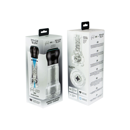 Мастурбатор Kiiroo Feel Pocket Crystal зі всмоктувальною інтерактивною насадкою PowerBlow Combo Set - фото №8