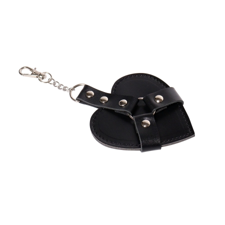 Брелок на карабіні для ключів Art of Chained Heart, Чорний - фото №2