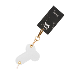 Брелок на карабіні для ключів Art of Fhallus, Білий - - фото №3