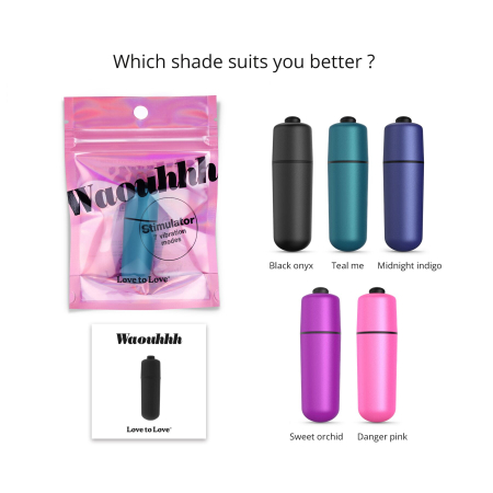 Віброкуля Love To Love WAOUHHH - TEAL ME, 7 режимів, на батарейках - фото №3
