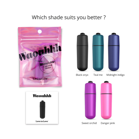 Віброкуля Love To Love WAOUHHH - SWEET ORCHID, 7 режимів, на батарейках - фото №3