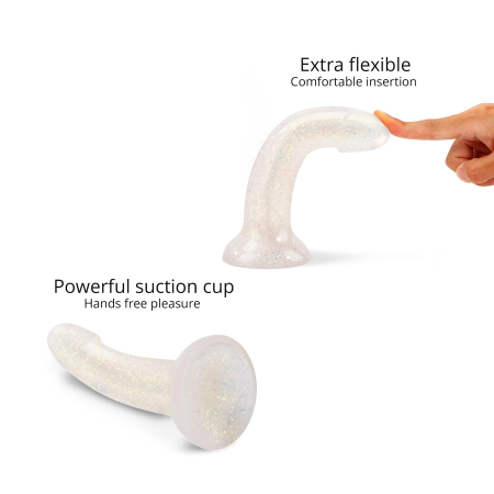 Дилдо з блискітками Love To Love DILDOLLS - EXTRAVAGANZA, ультрам’який - фото №2