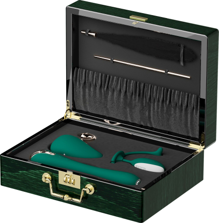 Набір Knight Jenay Pandora Box v2.0: вакуумний вібратор, вібратор, віброяйце, лоскітка та маска - фото №2