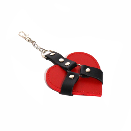 Брелок на карабіні для ключів Art of Sex Chained Heart, Червоний - фото №3