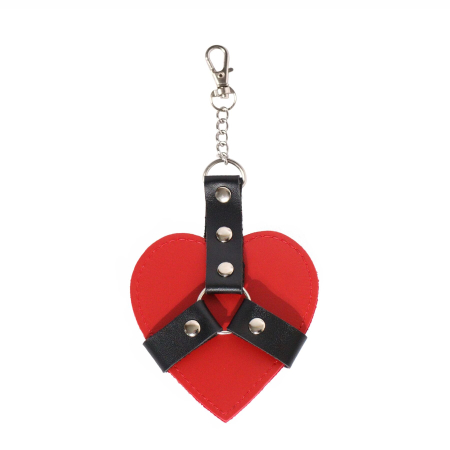 Брелок на карабіні для ключів Art of Sex Chained Heart, Червоний - фото №2