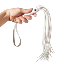 Батіг Flogger Art of Sex, Білий - - фото №3