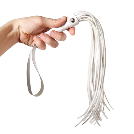 Батіг Flogger Art of Sex, Білий - фото №3