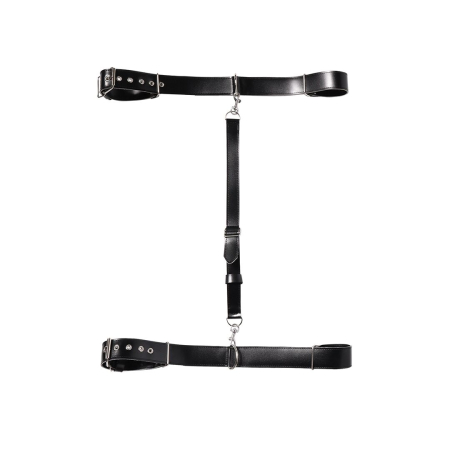 Бондажний набір Art of Sex - Michelle чорний, екошкіра - фото №2