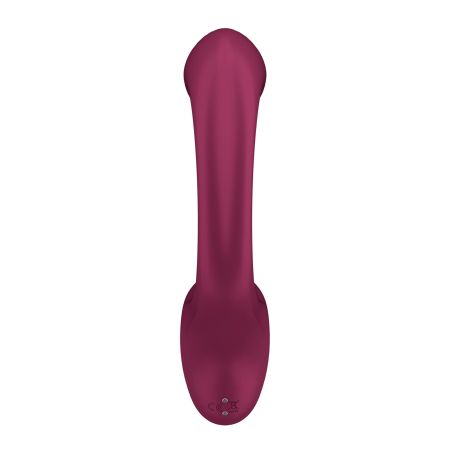 Вагінально-кліторальний вібратор Satisfyer G for Goddess 2 Wine Red, 2 мотори - фото №4